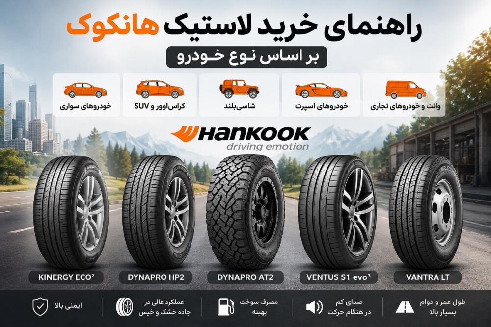 راهنمای خرید لاستیک هانکوک بر اساس نوع خودرو | بهترین مدل‌های Hankook