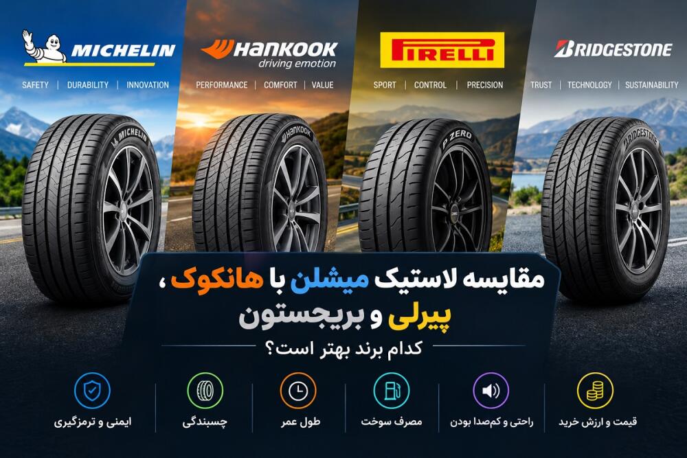 مقایسه لاستیک میشلن با هانکوک، پیرلی و بریجستون